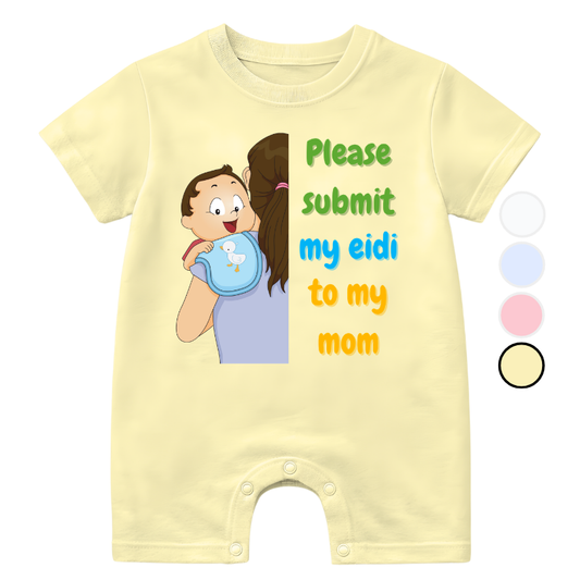 Comic Submit My Eidi Romper | Eid Romper