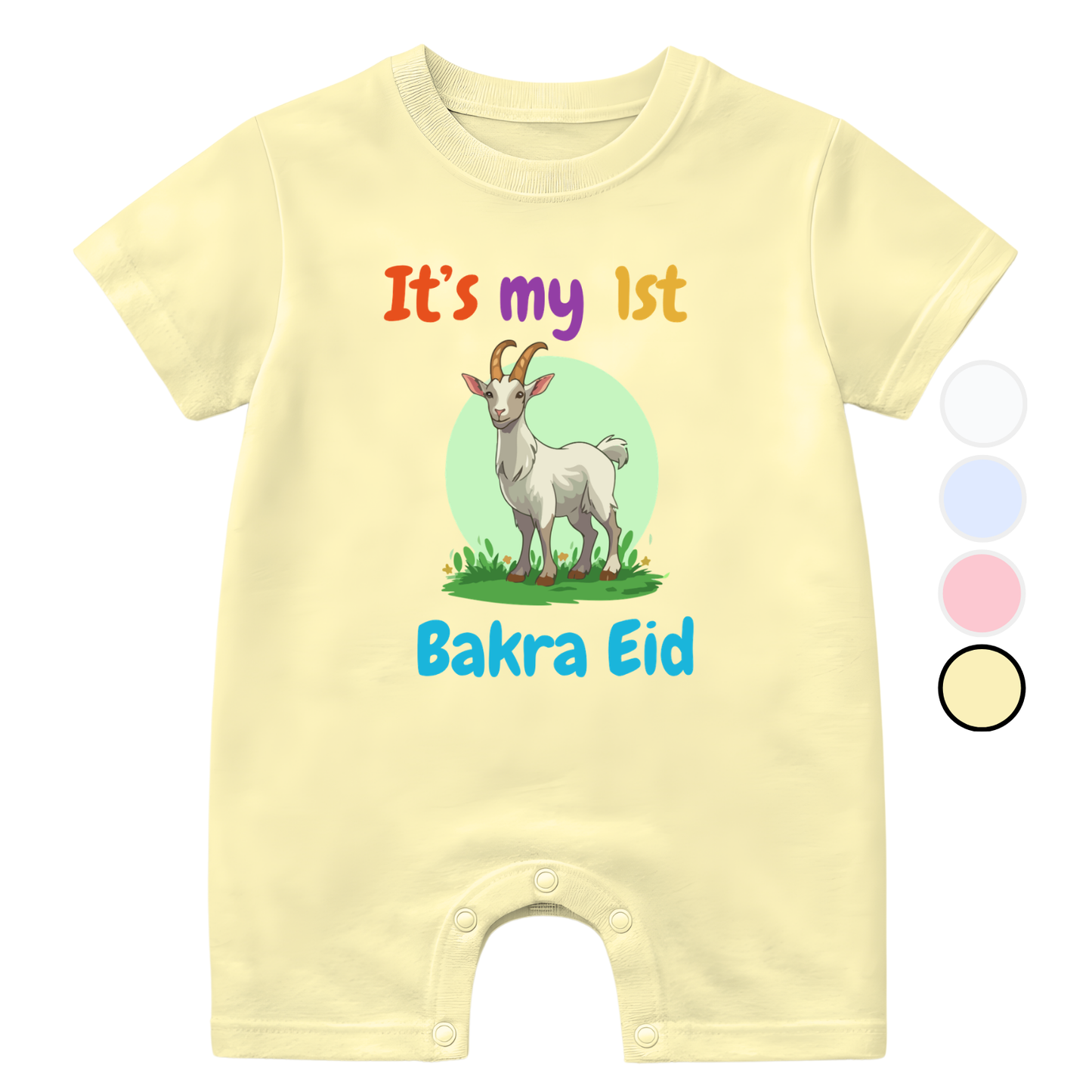 Customized Its my 1st Bakra Eid Green Bakra | Eid Ul Adha