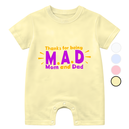 Thanks For being Mom & Dad | Size 0-3 Years