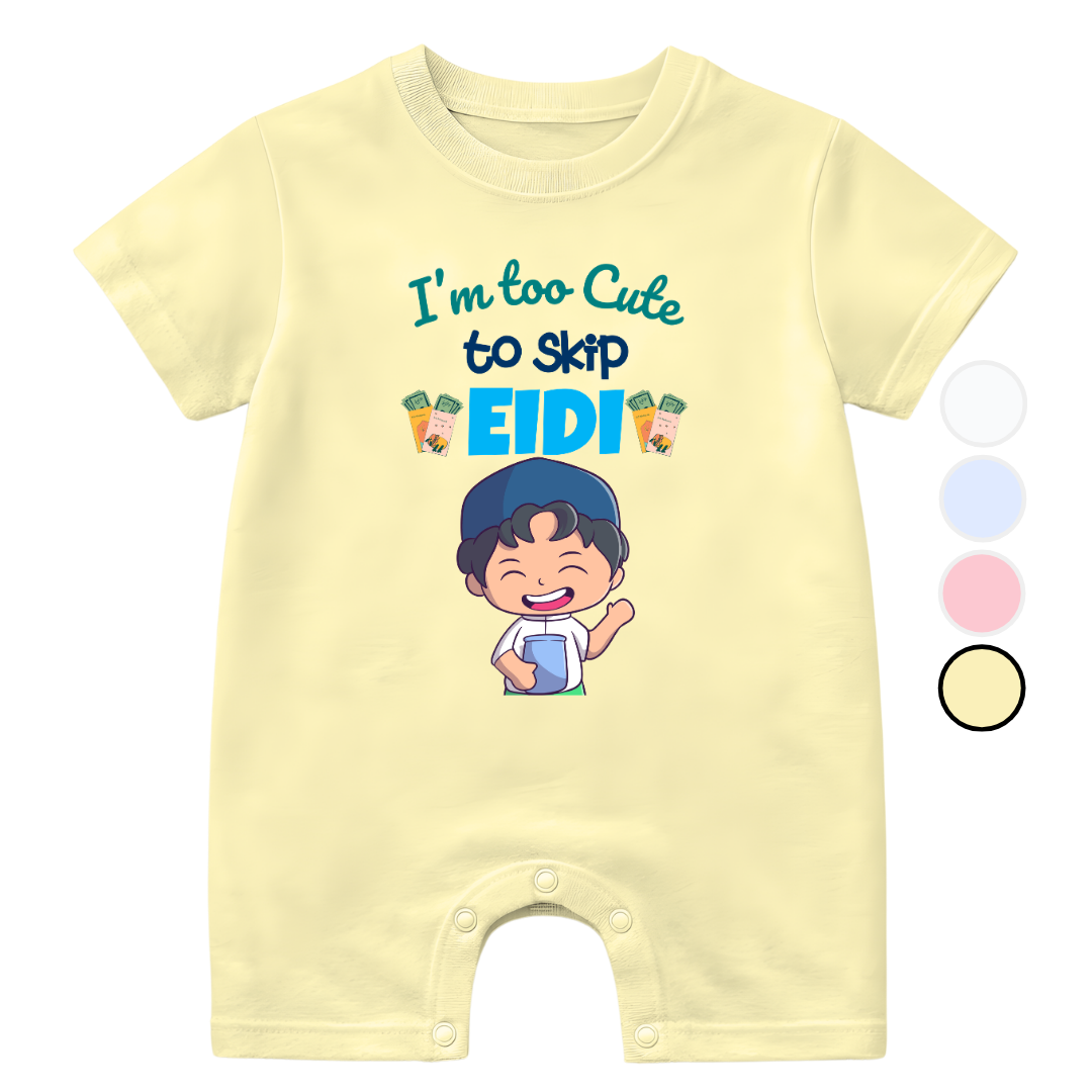 I'm too cute Funny Eid Baby | Size 0-3 Years