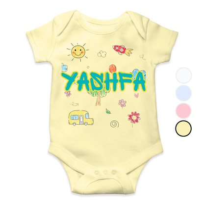 Custom Name Baby Romper 2025| New Born-18 Months